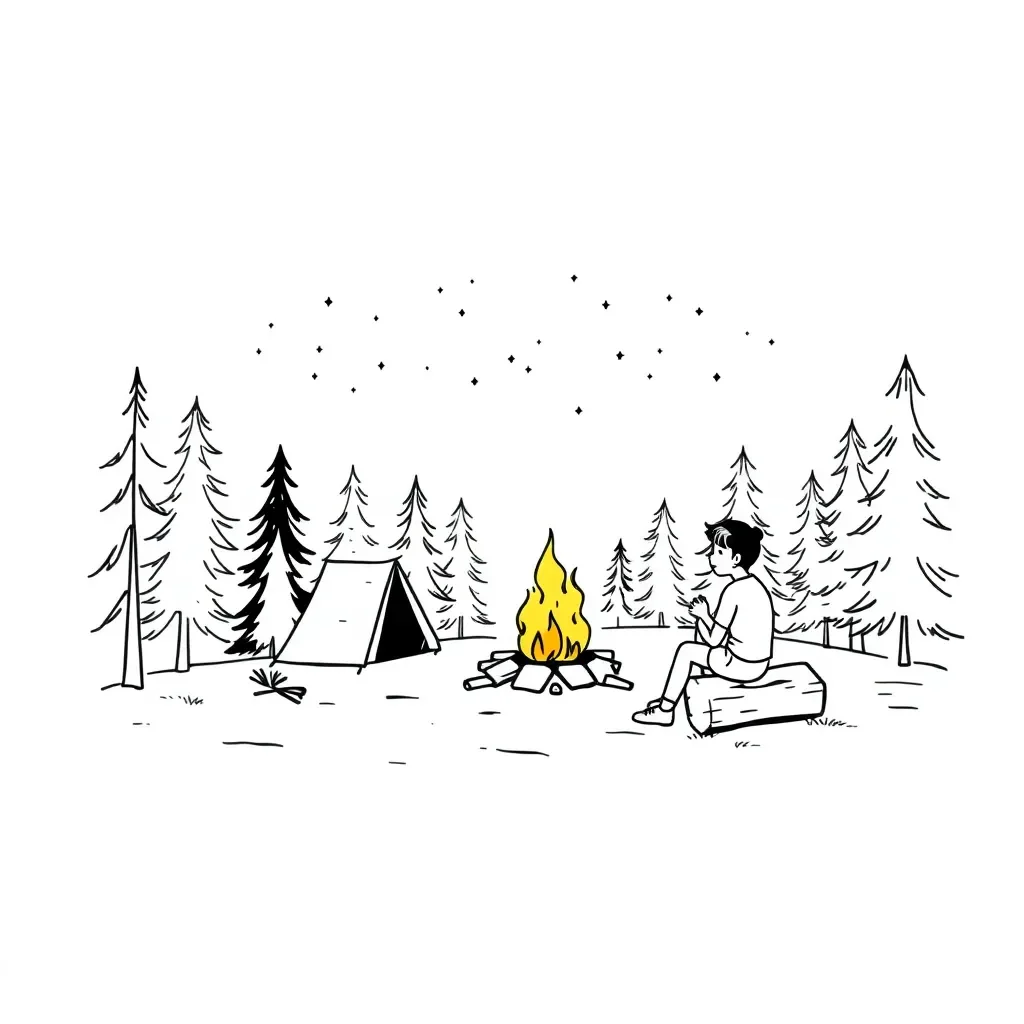 Character hot seat illustration