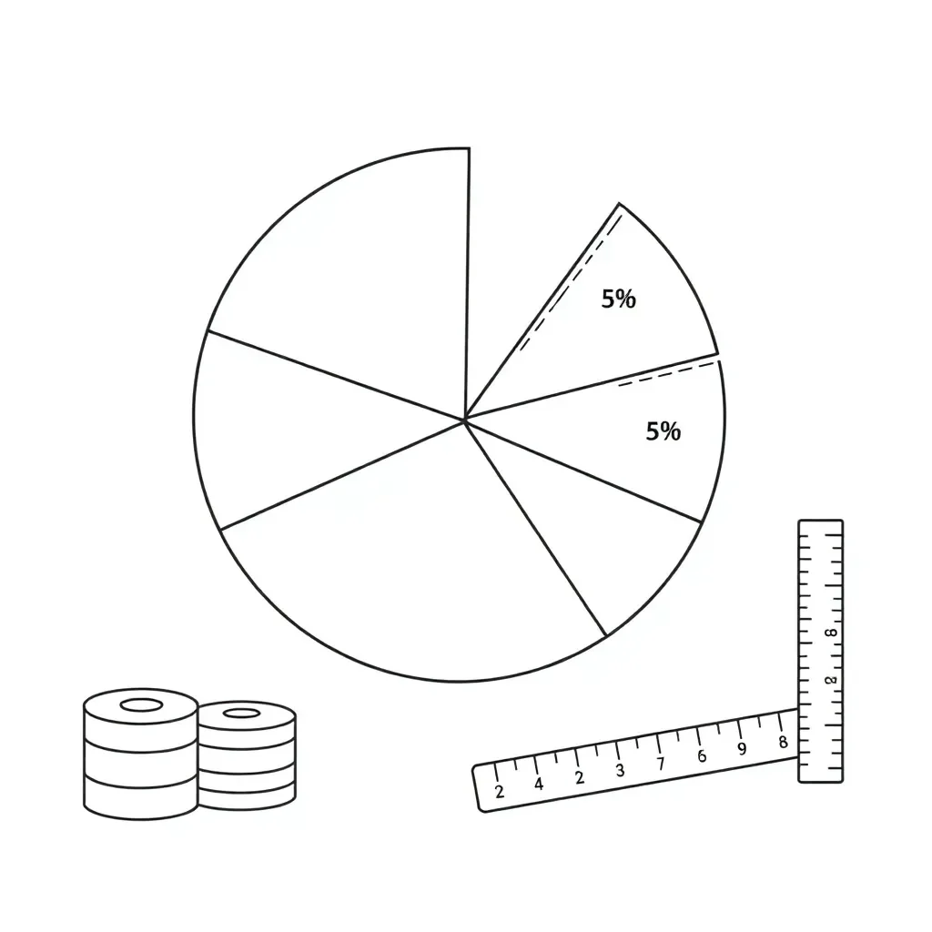 Percentage conversion illustration