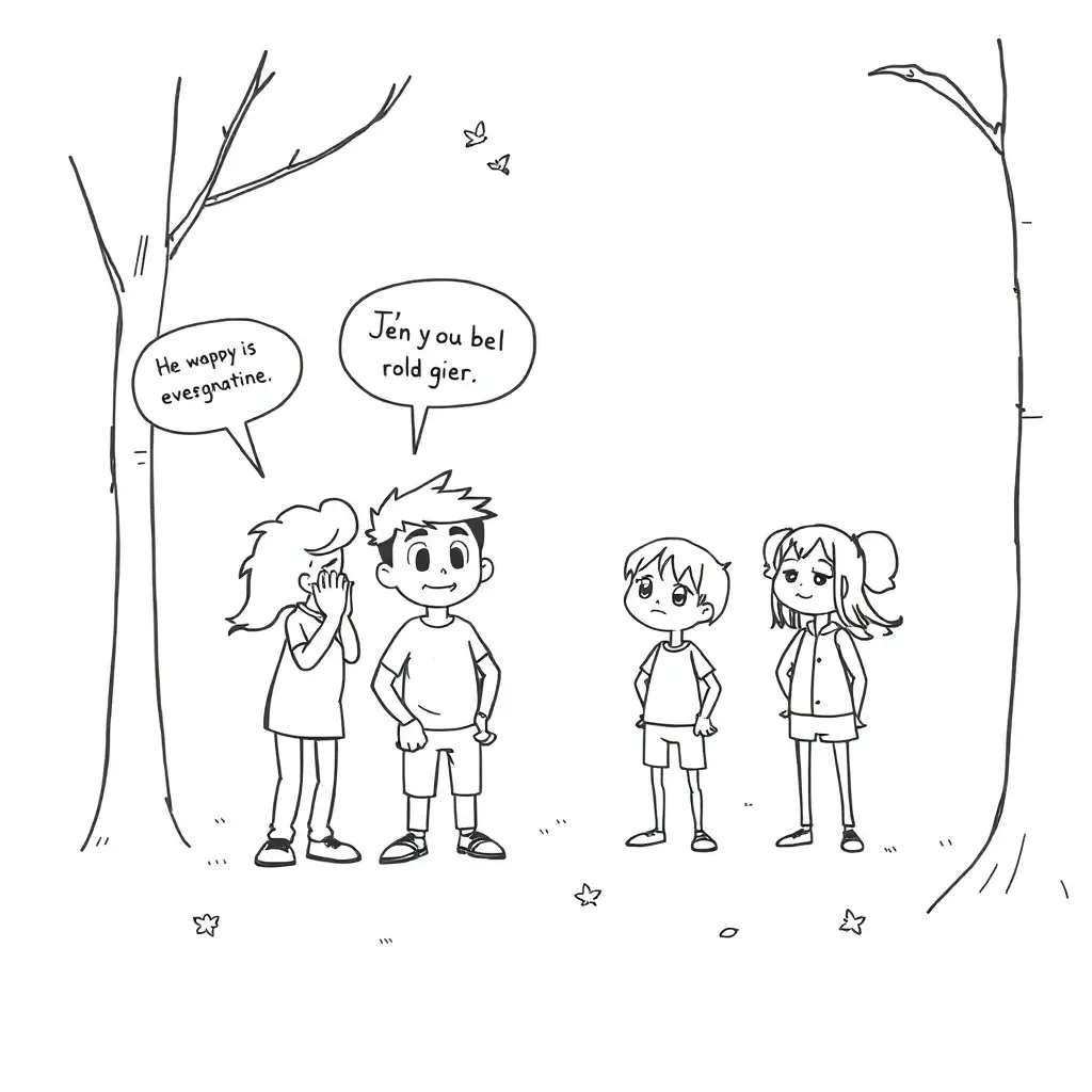 People whispering and sharing secrets