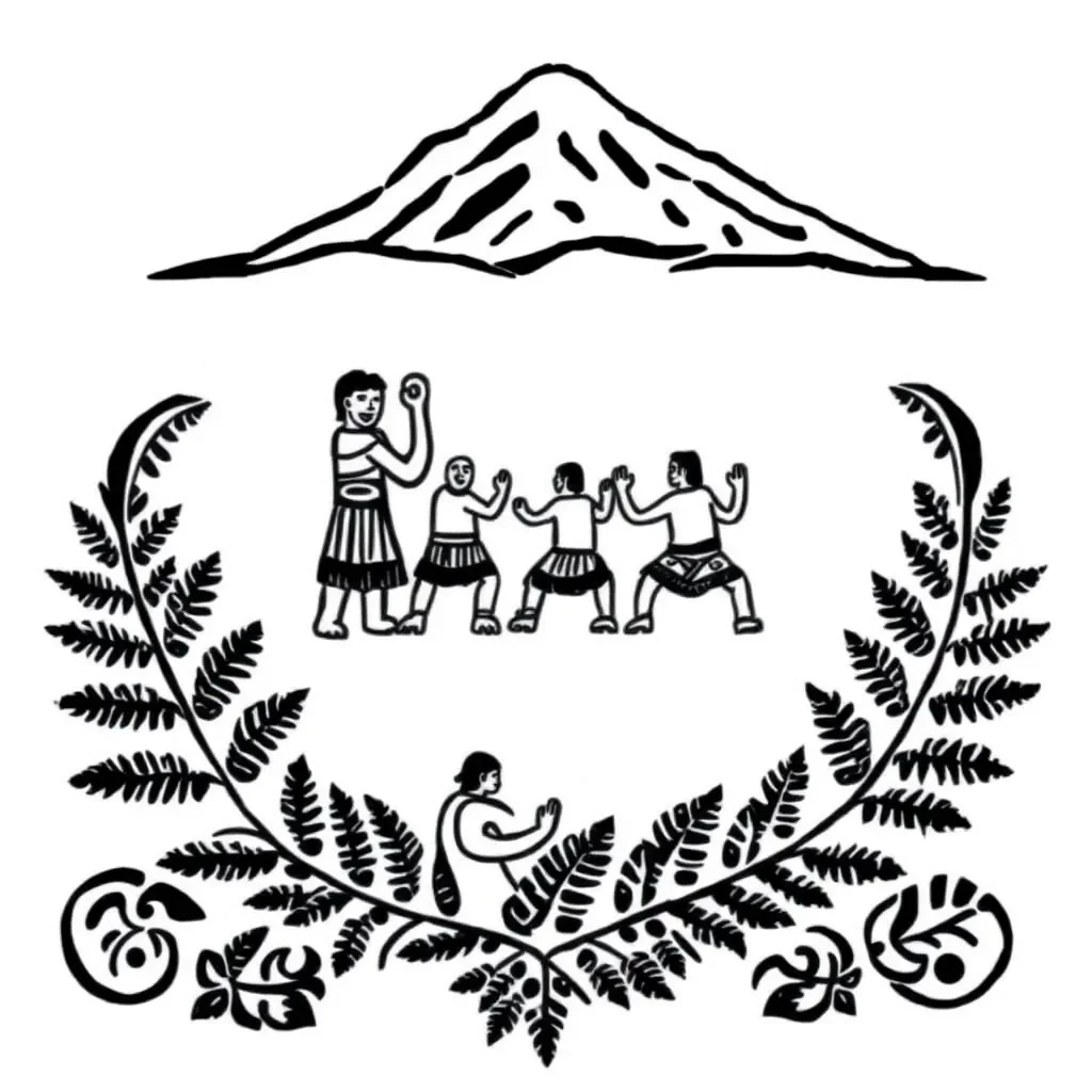 Dancing figures illustration