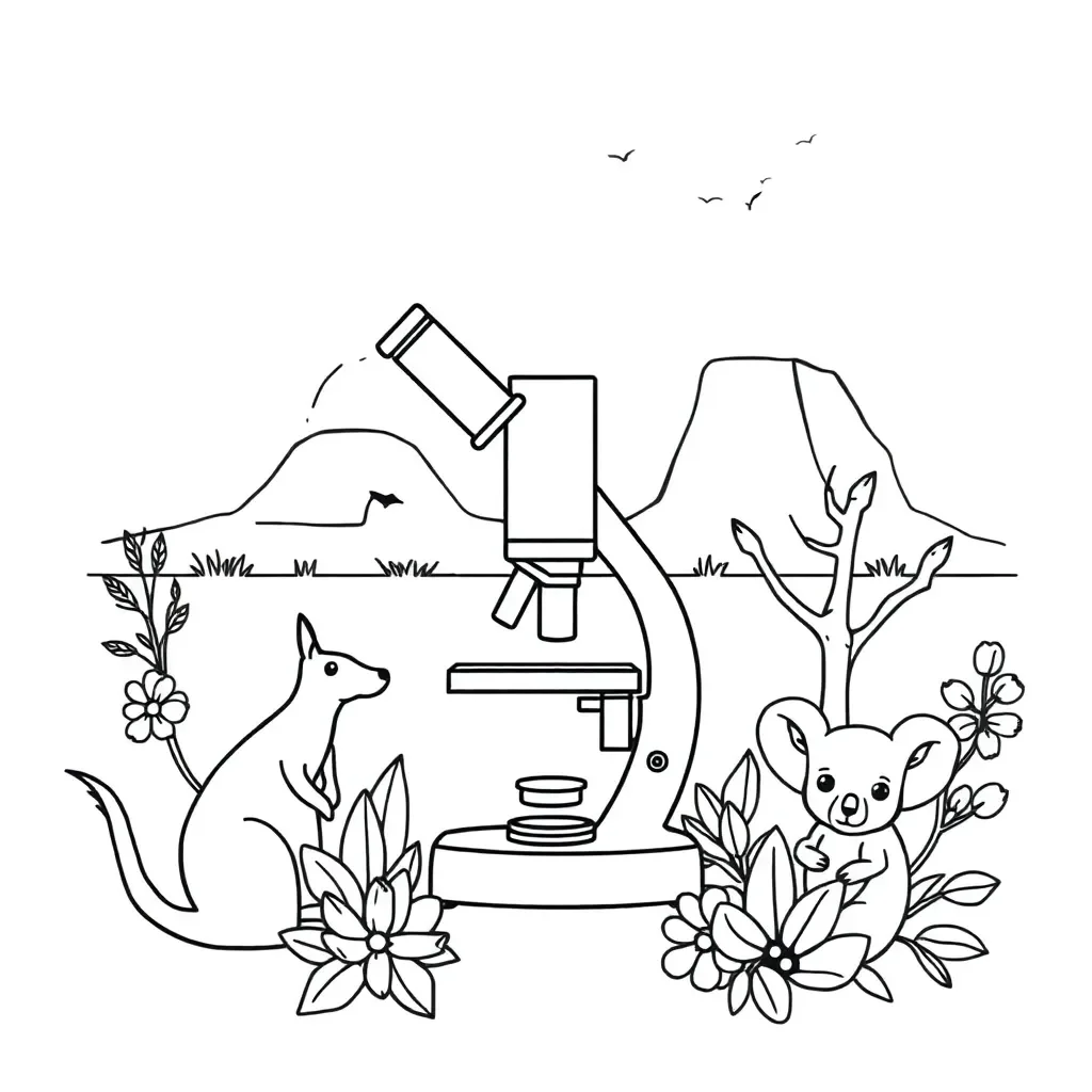 Microscope illustration
