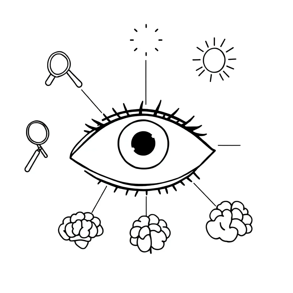 Human eye diagram