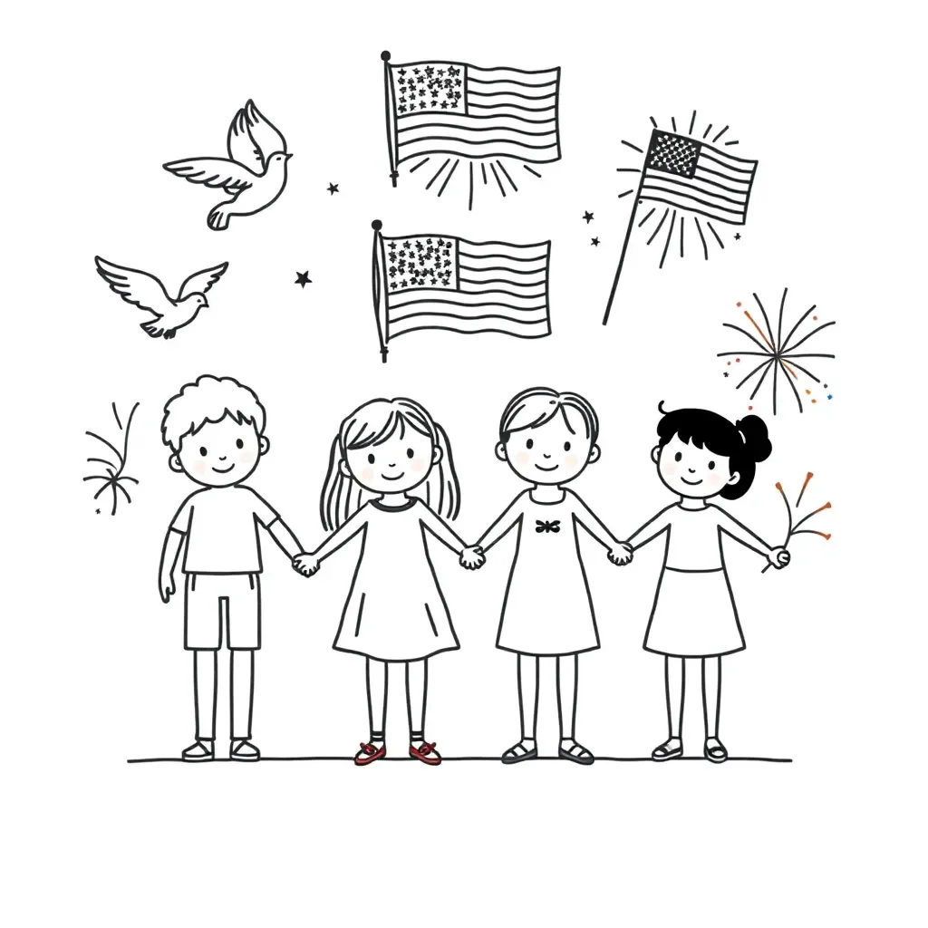 Juneteenth celebration illustration