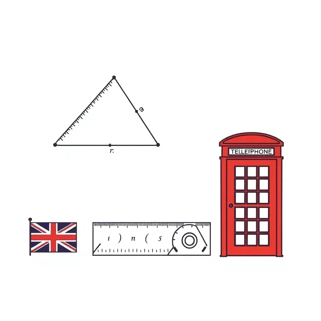 Right-angled triangle diagram
