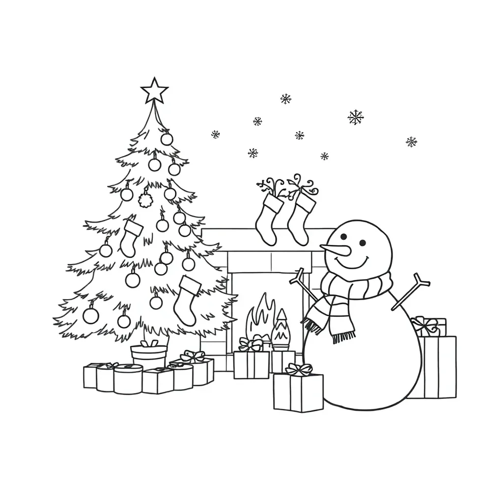 Christmas dystopia illustration