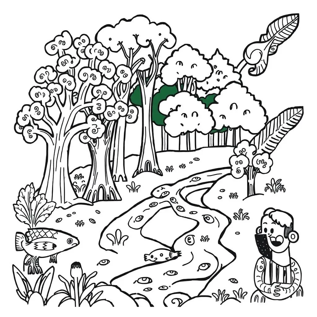 Scientists observing nature