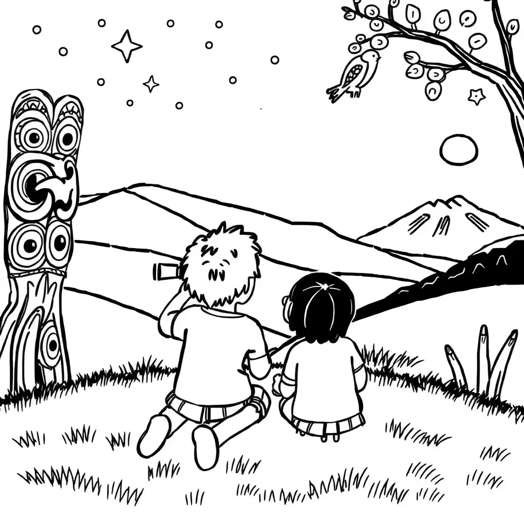 Narrative perspective illustration