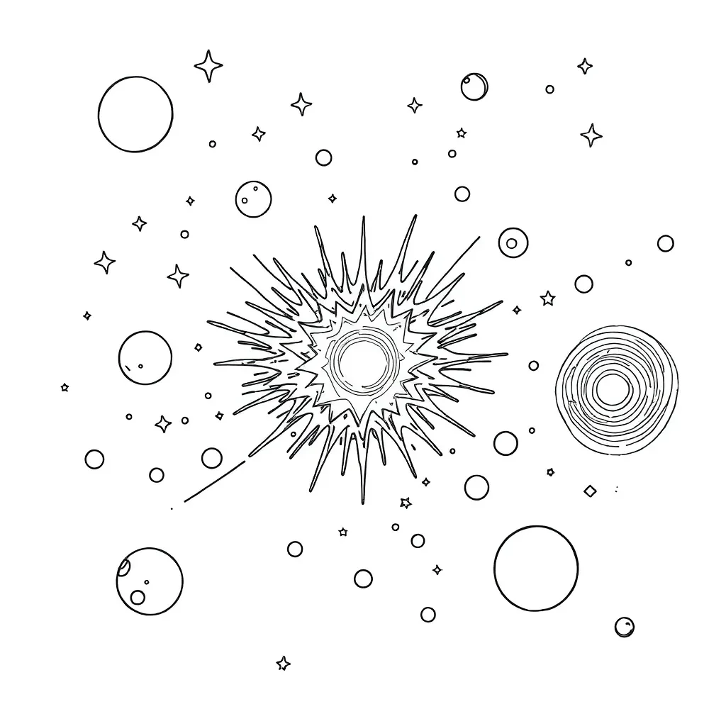 Big Bang cosmic expansion illustration