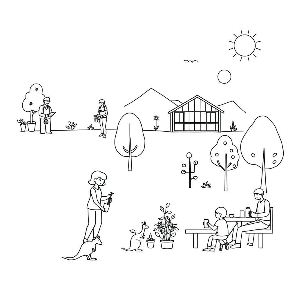 Community helpers illustration