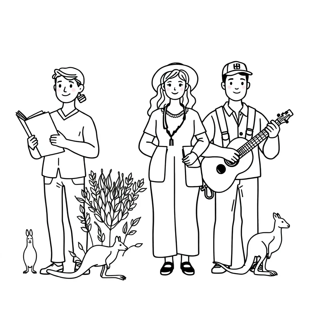 Community helpers illustration
