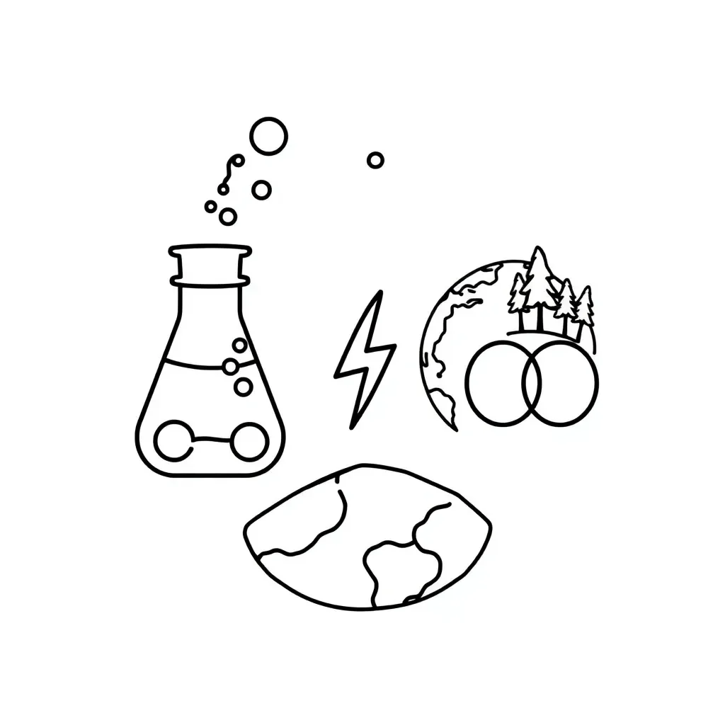 Ionic and covalent bonding illustration