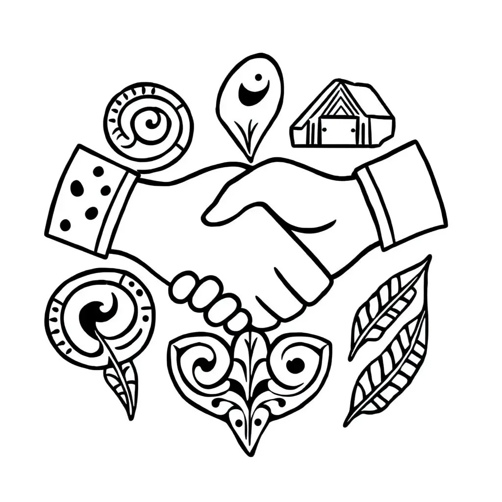 Children holding hands in partnership