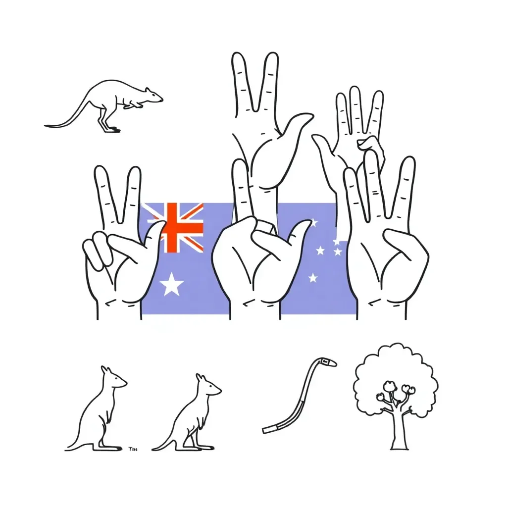 Auslan fingerspelling hands