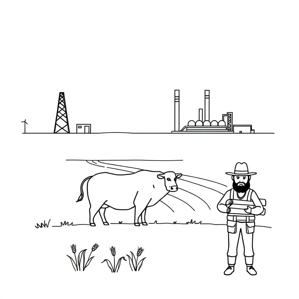 Alberta exports illustration