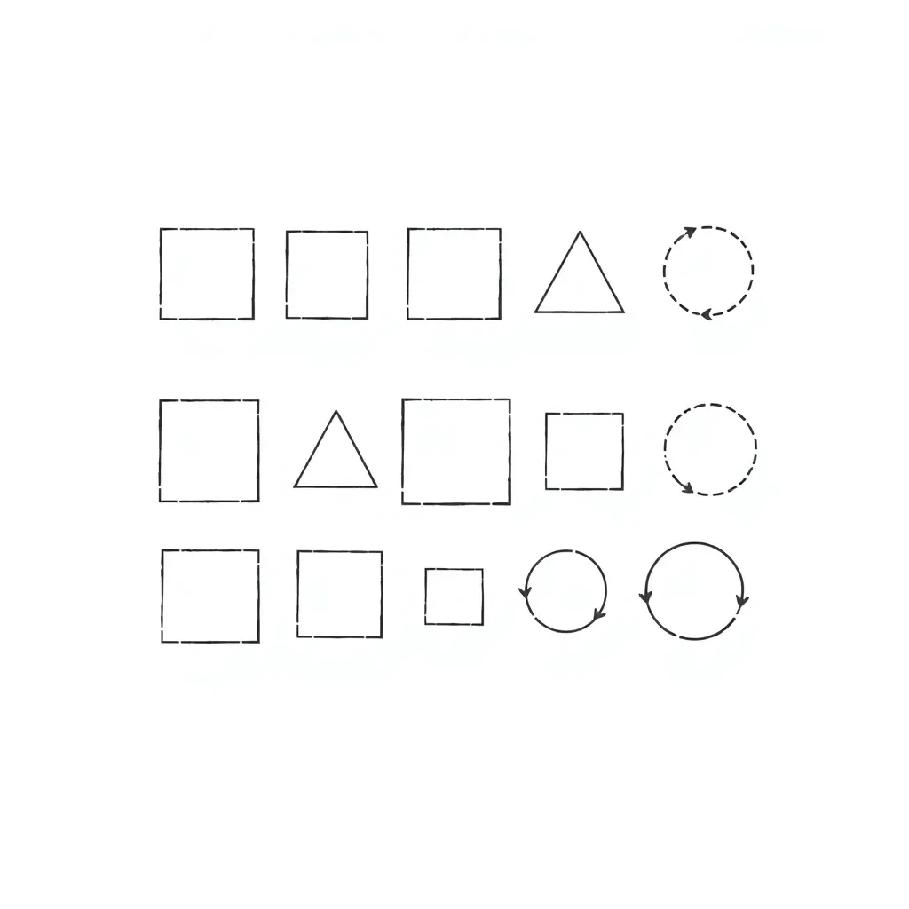 Scale factor diagram showing similar shapes