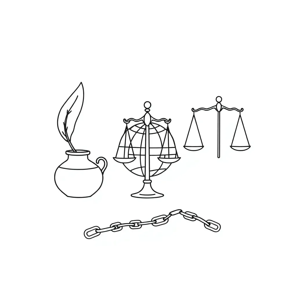 Enlightenment philosophers illustration
