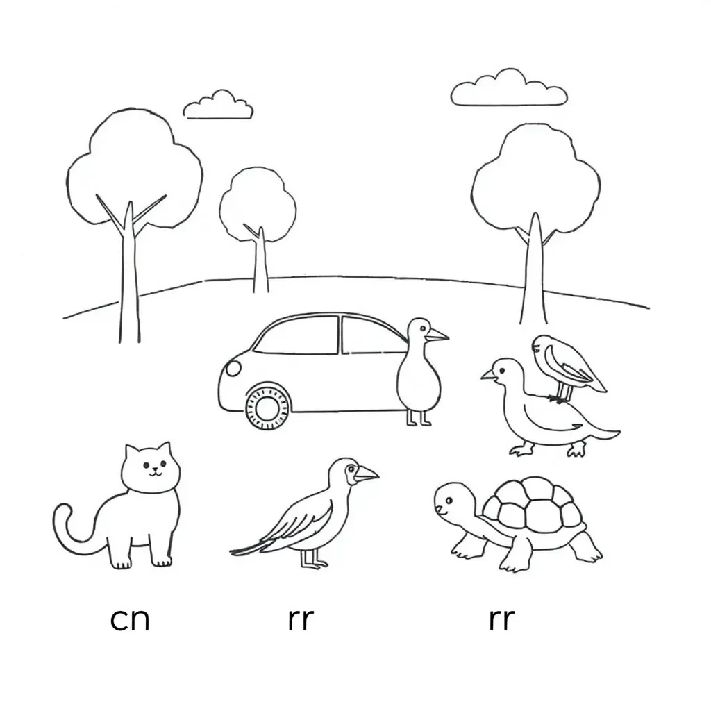 Star and car illustration