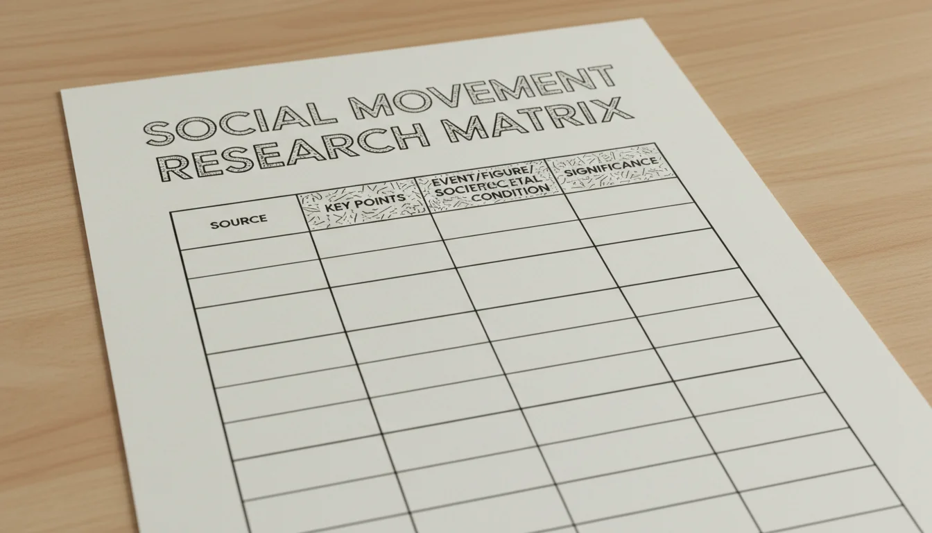 Research Matrix Template