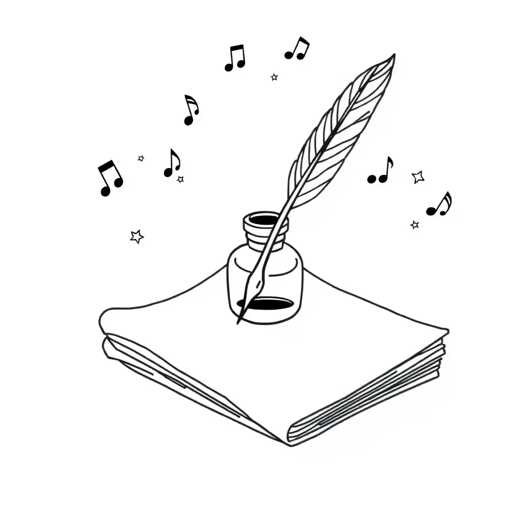 Ilustración de poesía latinoamericana
