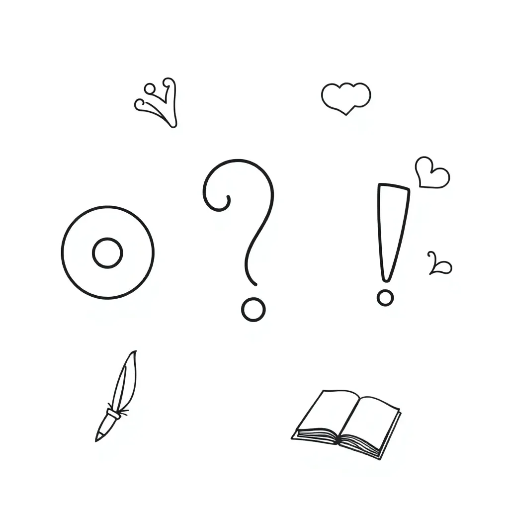 Punctuation marks illustration