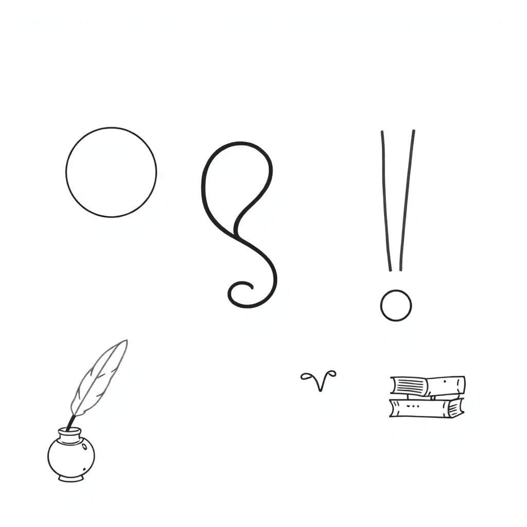 Punctuation marks illustration