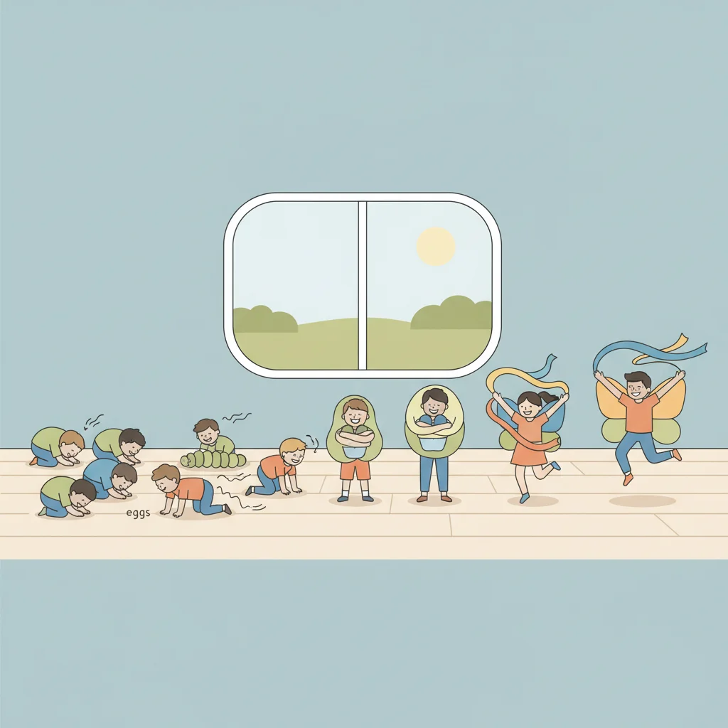 Butterfly Kids: Act Out the Life Cycle