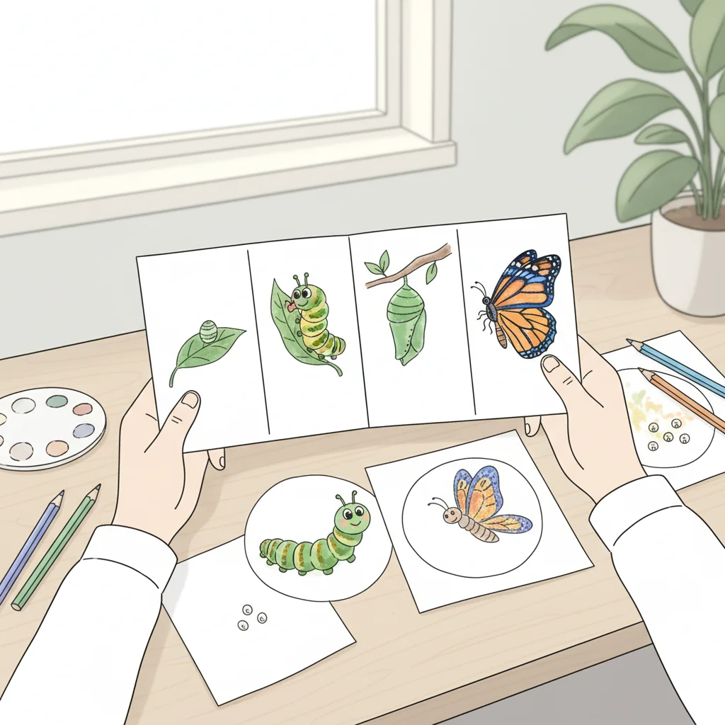 Create Your Butterfly Life Cycle Flipbook