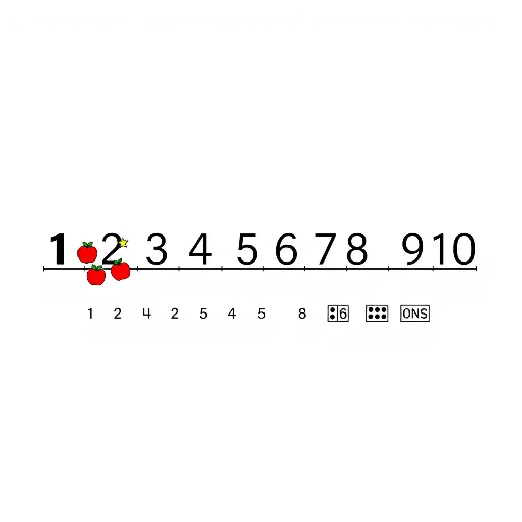 Number line and place value chart
