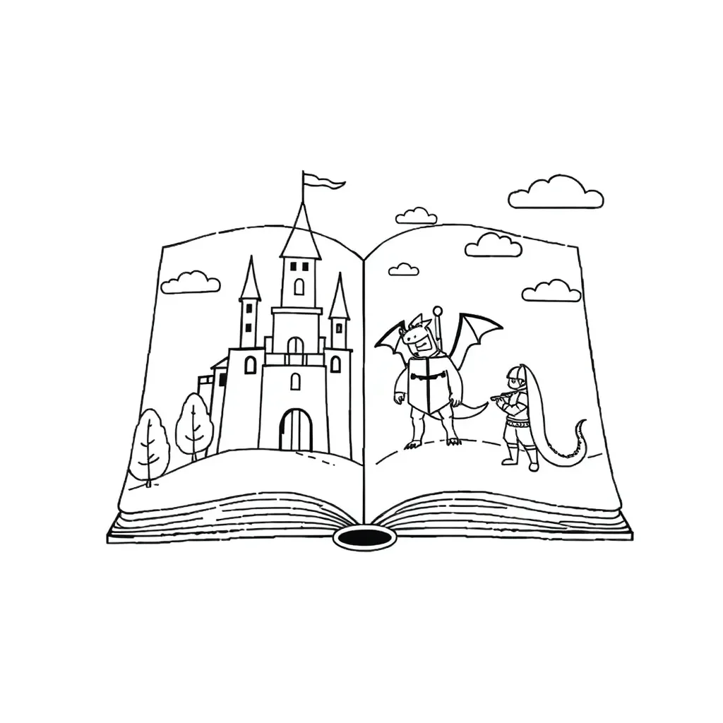 Children reading a storybook together