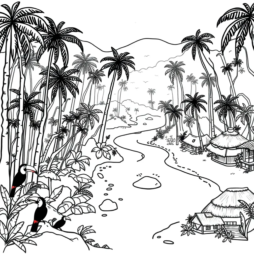 Brazilian rainforest scene