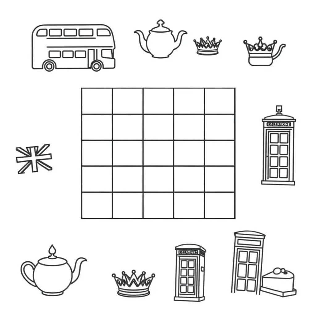 Multiplication grid worksheet illustration