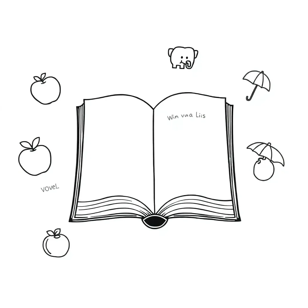 Student reading and writing