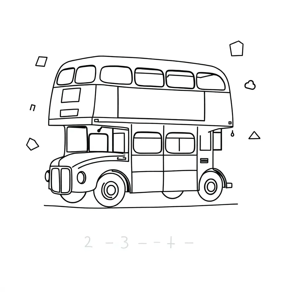 Bus stop division illustration