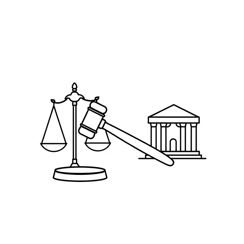 Supreme Court building illustration