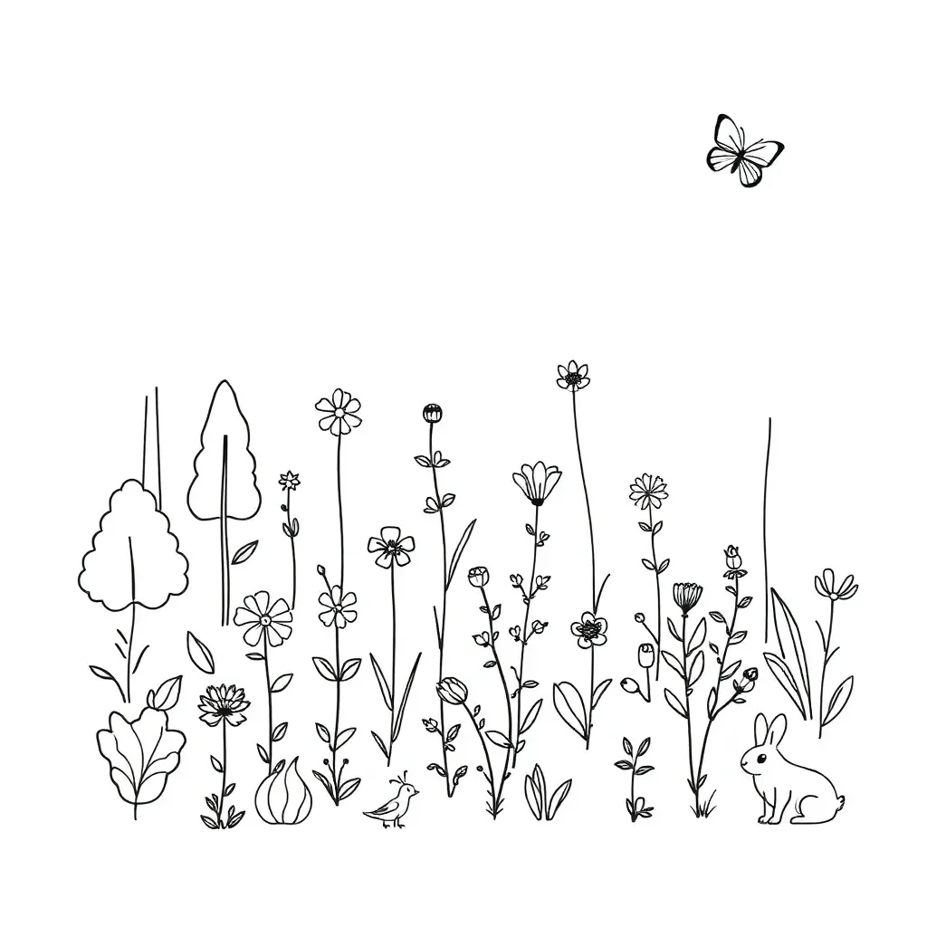 Living things sorting illustration