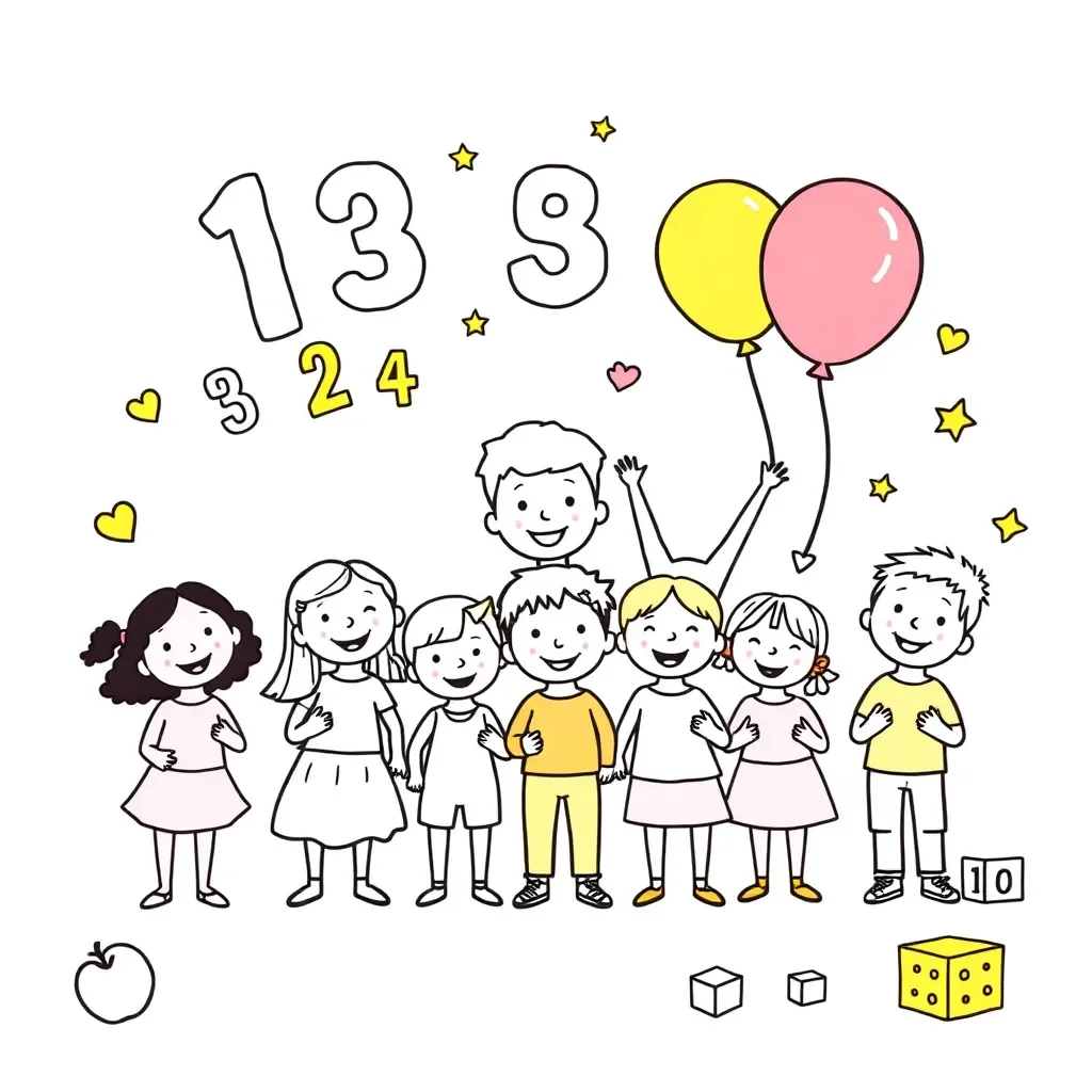 Numbers 1-20 with counting objects