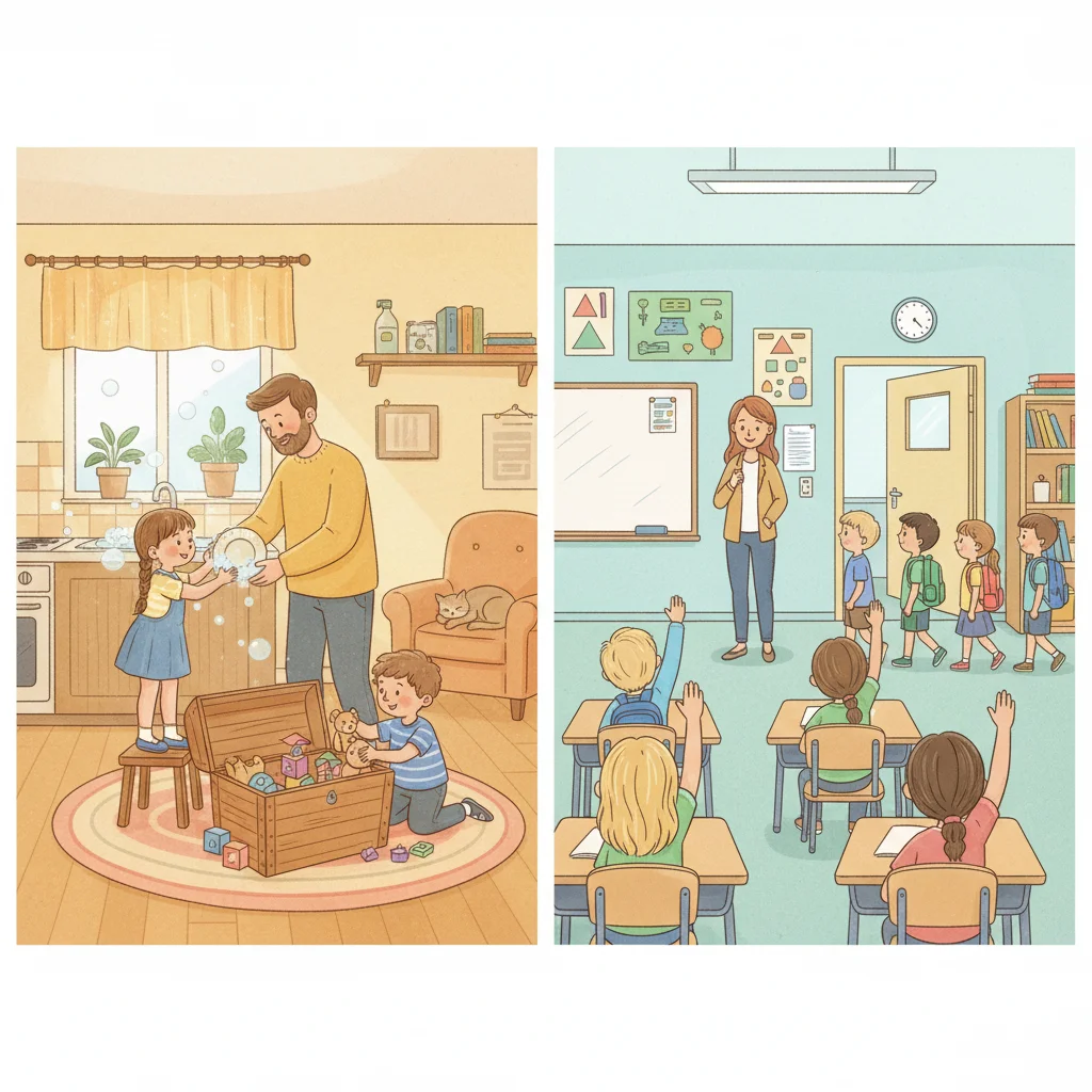 Rules at Home vs. Rules at School