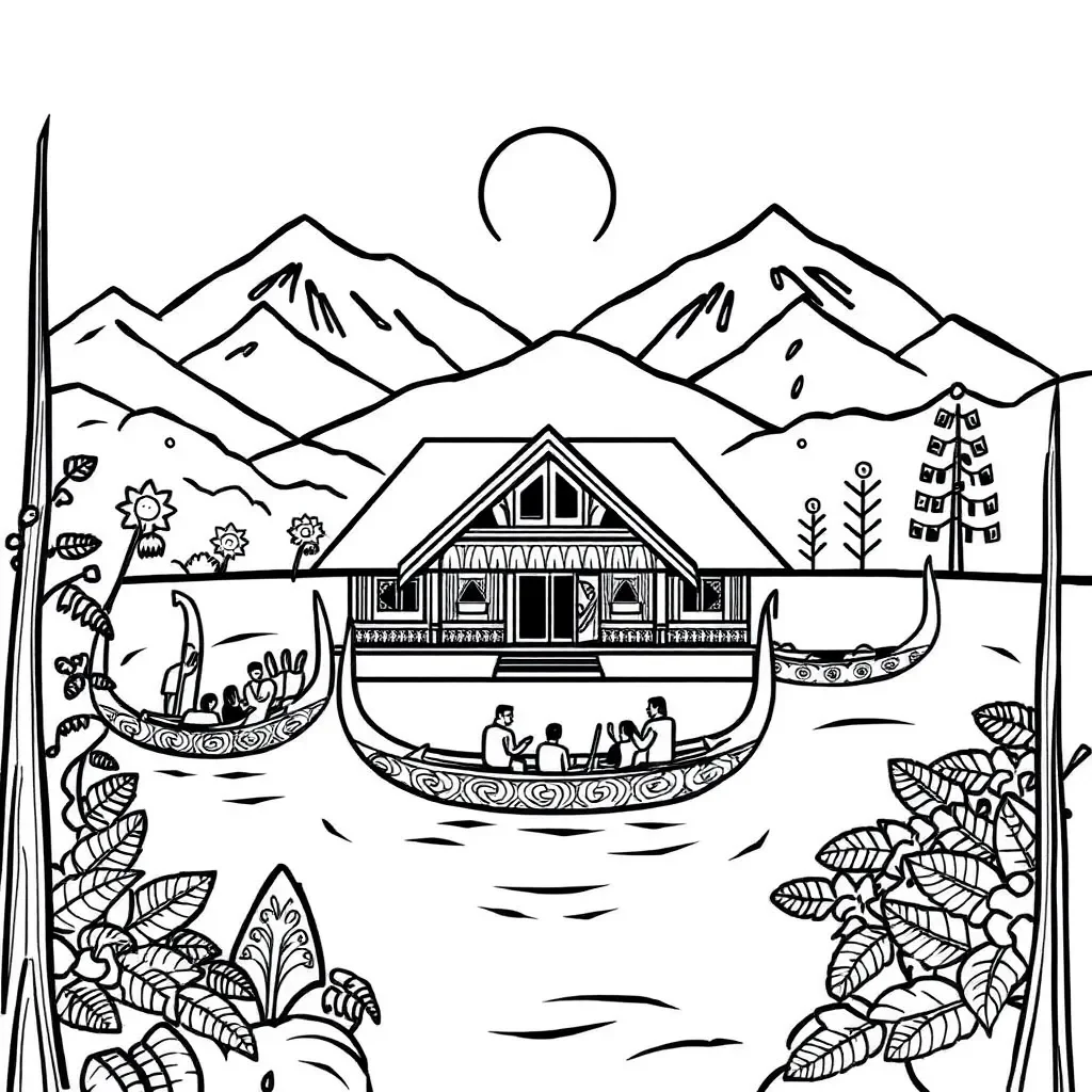 Historical timeline illustration