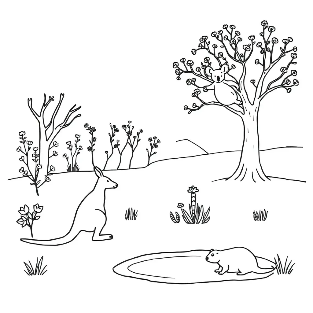 Ecosystem detective with magnifying glass