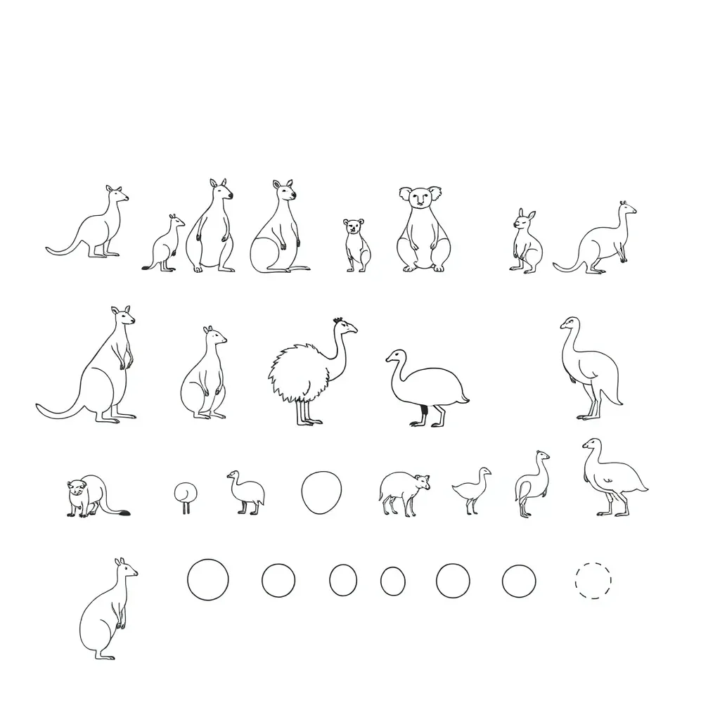 Various geometric shapes including circles, triangles, squares and rectangles