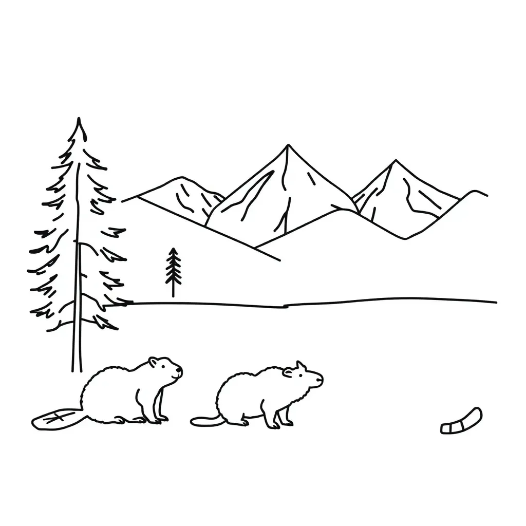 Cursive writing illustration
