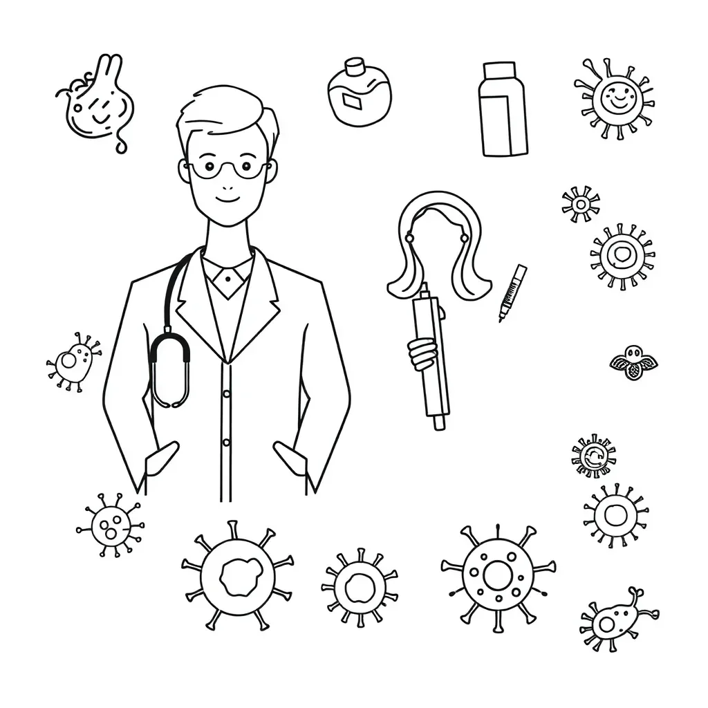 Medicine and health illustration