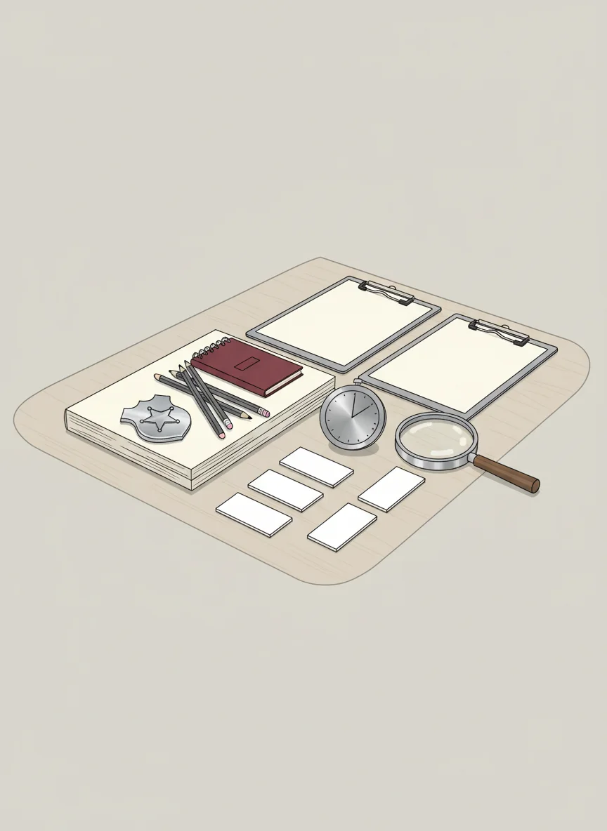 Detective Materials and Tools