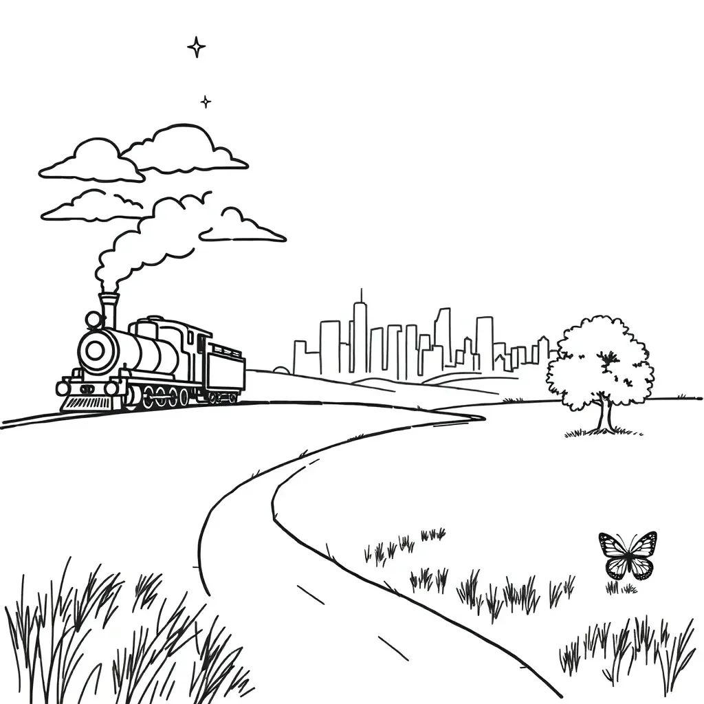 Underground Railroad themed illustration