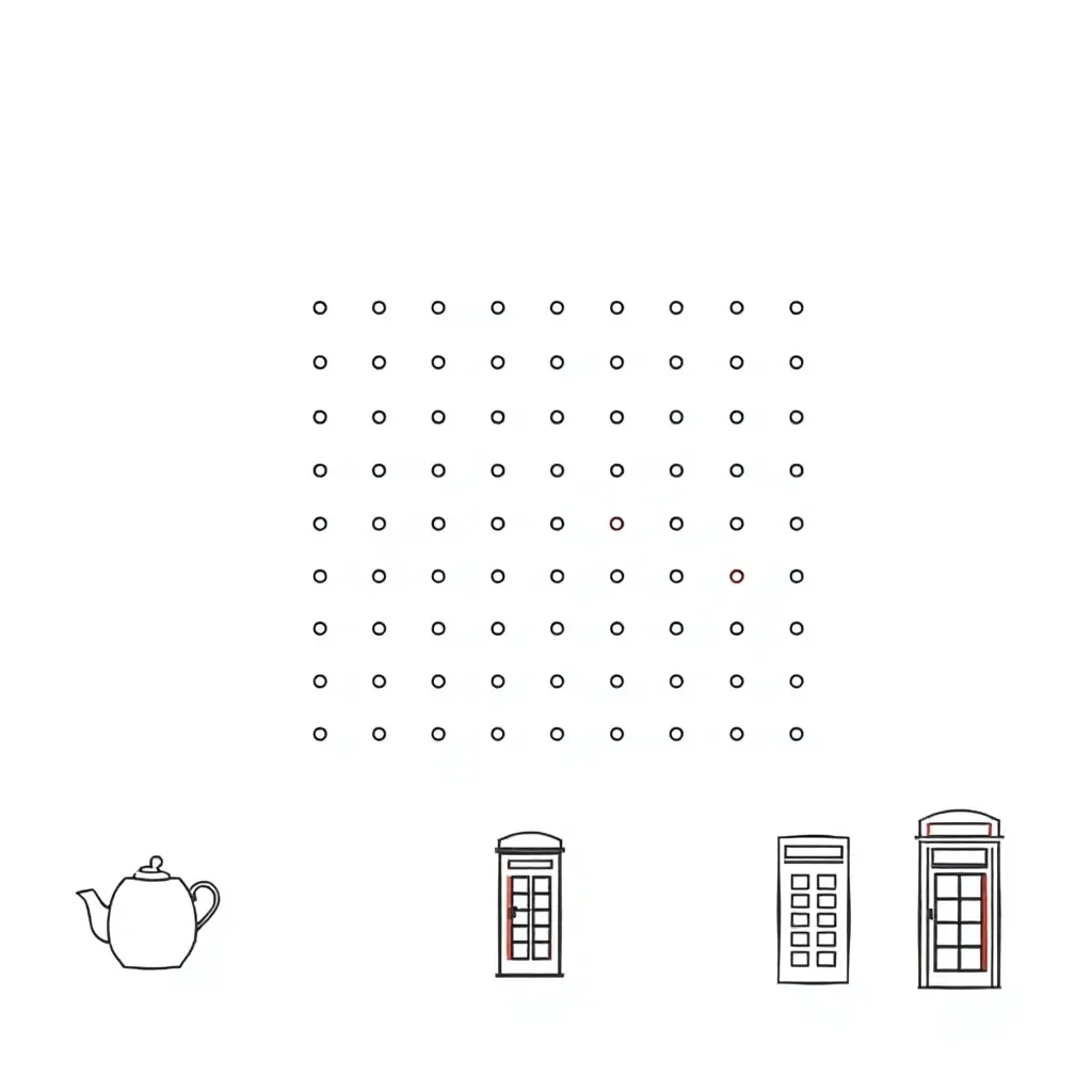 Multiplication arrays illustration