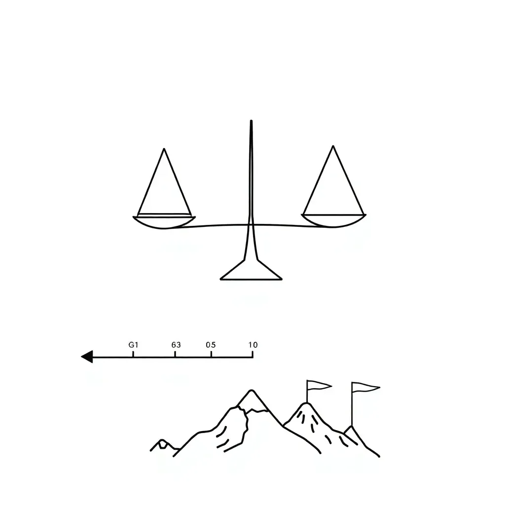 Linear inequalities and number line illustration