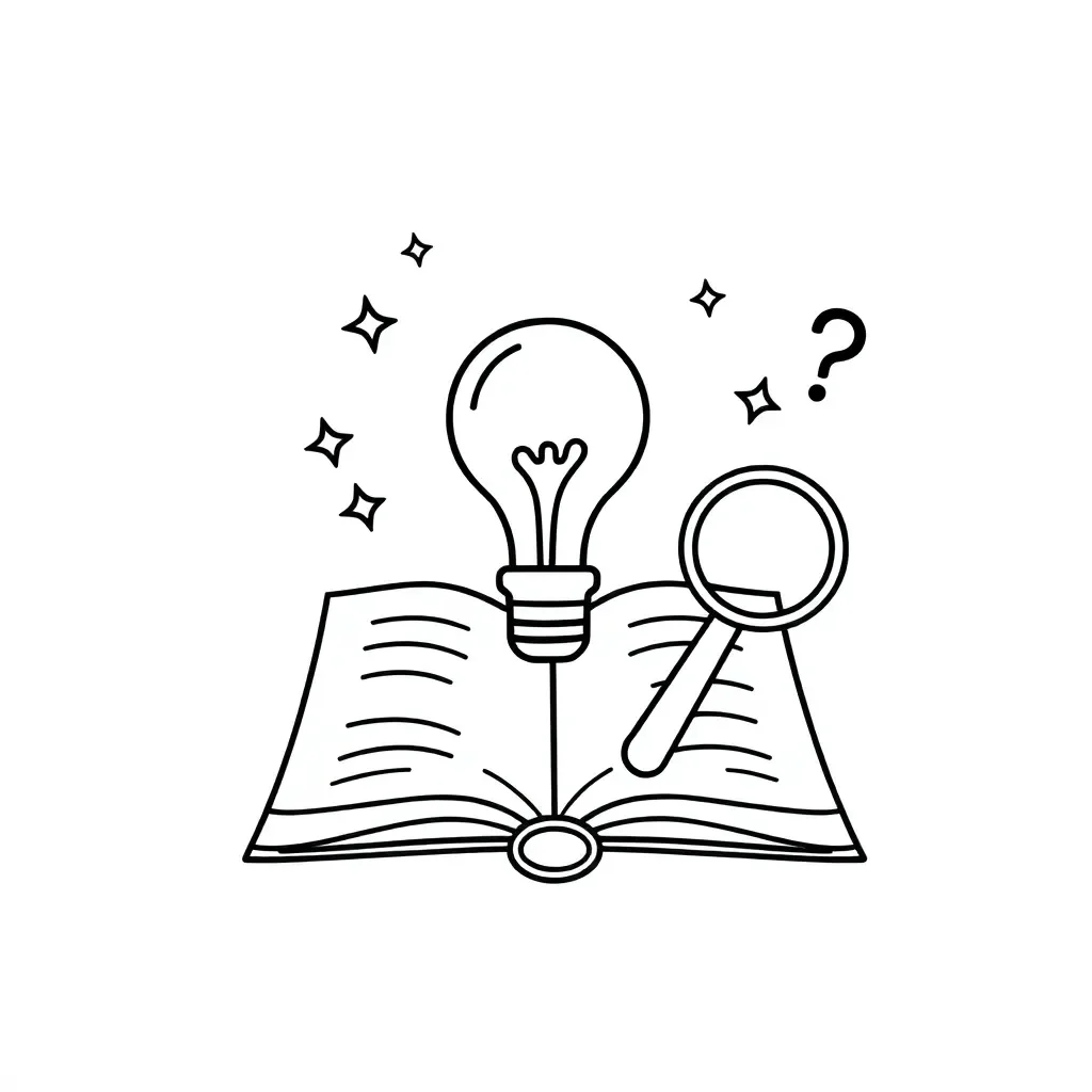 Student reading a book