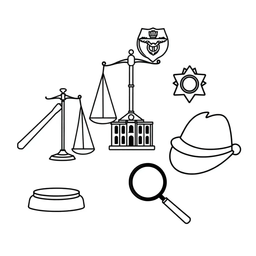 Historical crime and punishment illustration