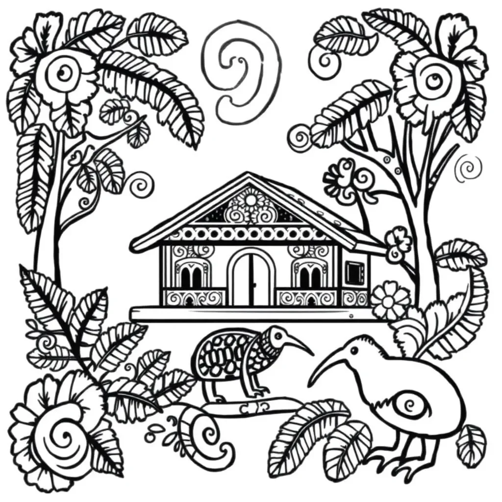 Māori family tree illustration