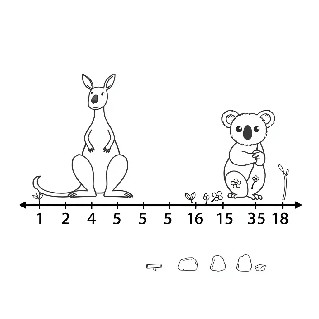 Odd and even numbers illustration